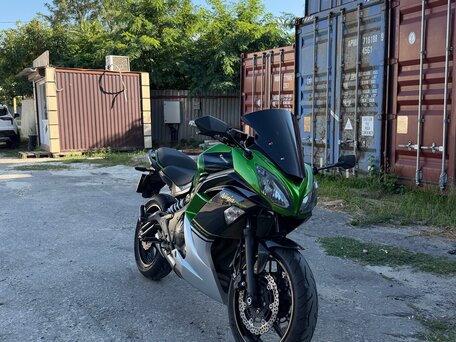 2014 Kawasaki ER-4F (Ninja 400R), зелёный, 400000 рублей, вид 2