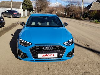 2020 Audi A4 45 TFSI V (B9) Рестайлинг, голубой, 3500000 рублей, вид 4