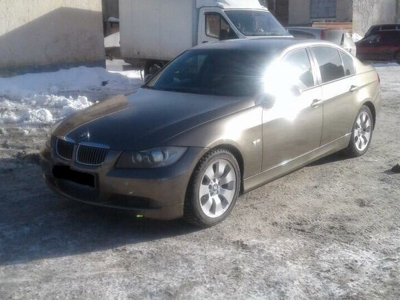 2007 BMW 3 серии 325i V (E90/E91/E92/E93), коричневый