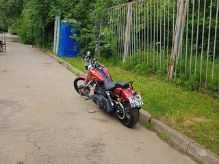 2012 Harley-Davidson Dyna Wide Glide, пурпурный, 1280000 рублей, вид 3