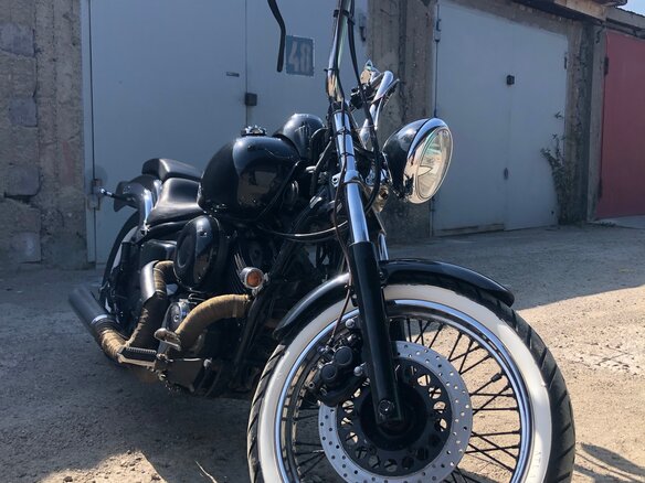 1996 Yamaha XVS400 Drag Star, чёрный, 310000 рублей - вид 10