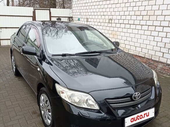 2007 Toyota Corolla X (E140, E150), чёрный, 920000 рублей - вид 1