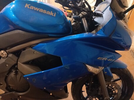 2009 Kawasaki Ninja 650, синий, 500000 рублей, вид 5