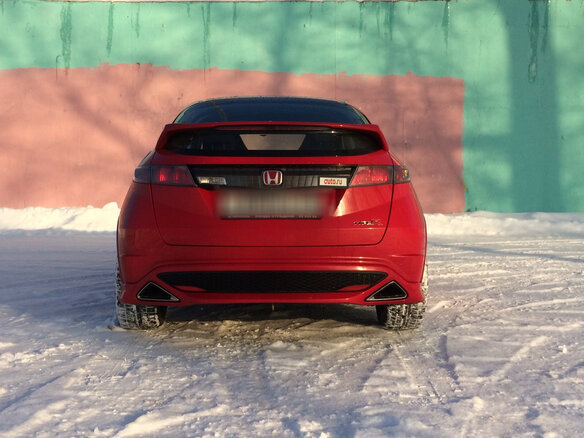 2008 Honda Civic Type R VIII, красный - вид 3