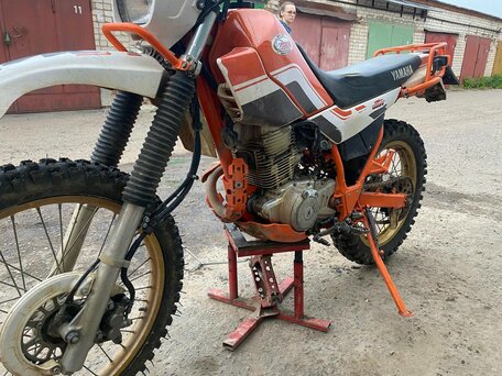 2000 Yamaha XT225 Serow, оранжевый, 170000 рублей, вид 2