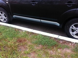 2007 Mitsubishi Outlander II, чёрный, 1150000 рублей, вид 4