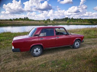 2007 Lada (ВАЗ) 2107, пурпурный, 140000 рублей, вид 2