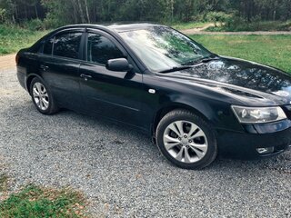 2007 Hyundai Sonata V (NF), чёрный, 550000 рублей, вид 2