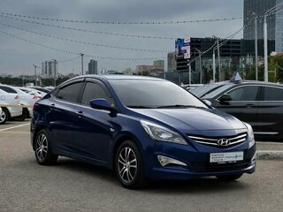 2014 Hyundai Solaris I Рестайлинг, синий, 720000 рублей, вид 1