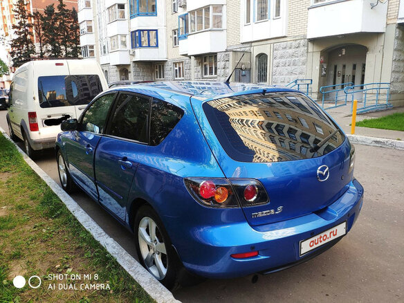 2006 Mazda 3 I (BK), голубой - вид 8
