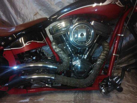 2013 Harley-Davidson Softail Custom, чёрный, 1350000 рублей, вид 3