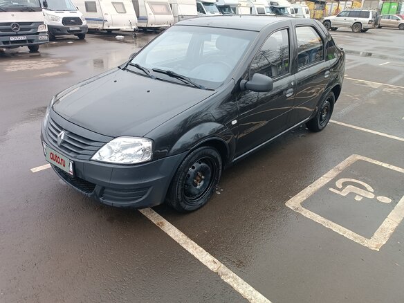 2012 Renault Logan I Рестайлинг, чёрный, 400000 рублей