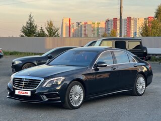 2015 Mercedes-Benz S-Класс 500 Long VI (W222, C217), чёрный, 4300000 рублей, вид 2