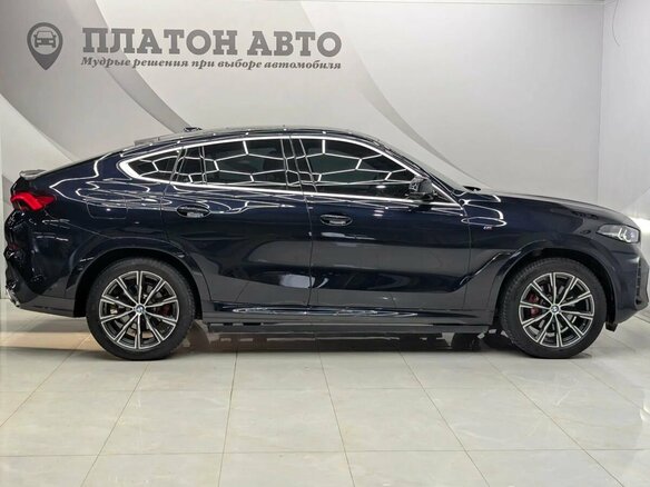 2023 BMW X6 30i III (G06) Рестайлинг, синий - вид 3