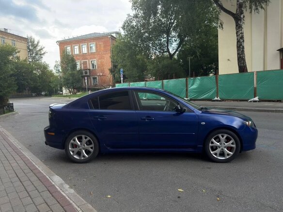 2008 Mazda 3 4-speed I (BK) Рестайлинг, синий, 550000 рублей - вид 3