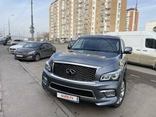 2015 Infiniti QX80 I Рестайлинг, серый, 4100000 рублей, вид 1