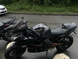 2011 Kawasaki ER-4F (Ninja 400R), чёрный, 380000 рублей, вид 3