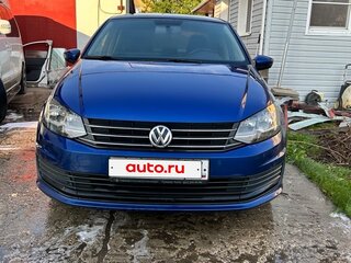 2019 Volkswagen Polo V Рестайлинг, синий, 1300000 рублей, вид 2