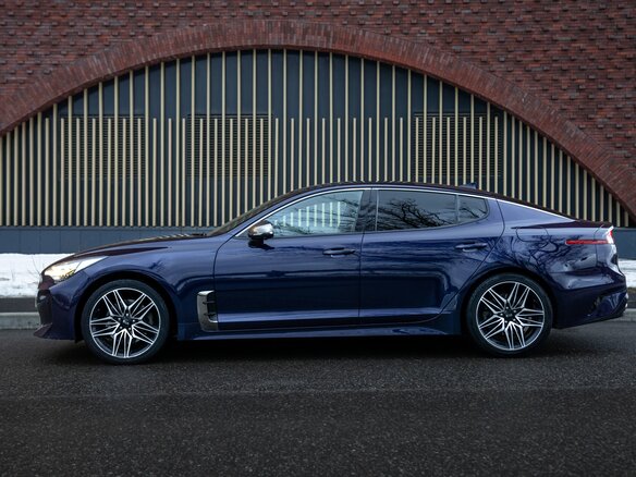 2021 Kia Stinger I Рестайлинг, синий - вид 8