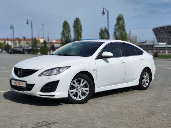 2012 Mazda 6 II (GH) Рестайлинг, белый, 829000 рублей