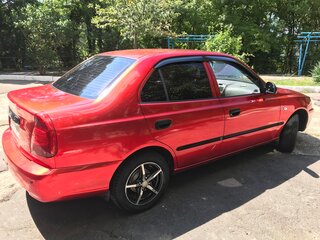 2007 Hyundai Accent ТагАЗ II, красный, 620000 рублей, вид 5