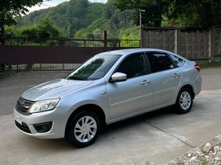 2015 Lada (ВАЗ) Granta I, серебристый, 455000 рублей, вид 4