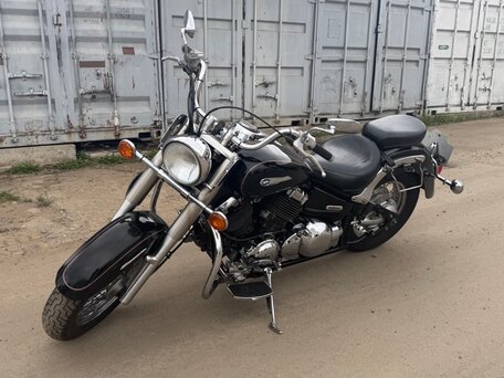 2002 Yamaha XVS400 Drag Star, чёрный, 319000 рублей, вид 1