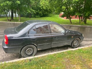 2008 Hyundai Accent ТагАЗ II, чёрный, 400000 рублей, вид 3