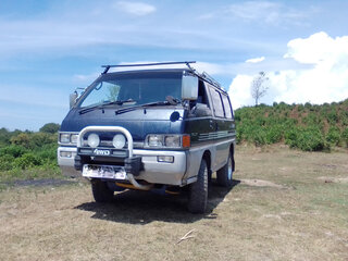 1991 Mitsubishi Delica III, синий, 1100000 рублей, вид 1