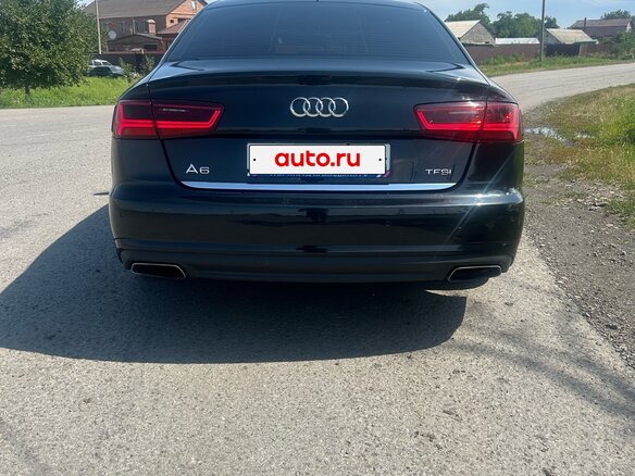 2015 Audi A6 IV (C7) Рестайлинг, чёрный - вид 2