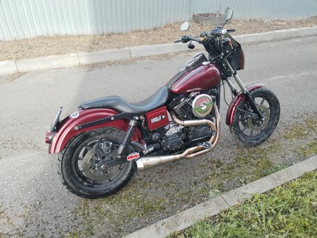 1997 Harley-Davidson Dyna Low Rider, красный, 750000 рублей, вид 1