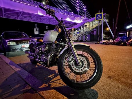 1996 Yamaha XVS400 Drag Star, белый, 340000 рублей, вид 2