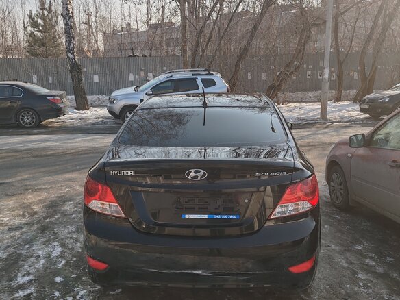 2011 Hyundai Solaris I, чёрный, 815000 рублей - вид 3