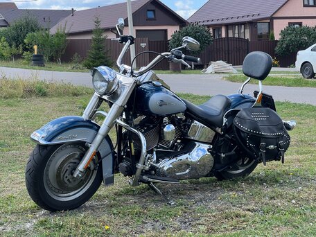 2001 Harley-Davidson Heritage, синий, 450000 рублей, вид 2
