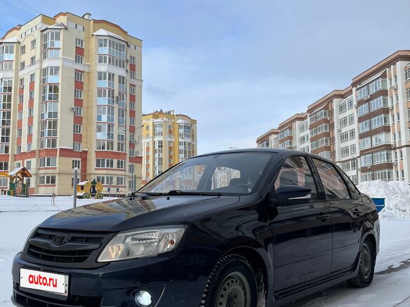 2012 Lada (ВАЗ) Granta I, серый, 510000 рублей - вид 9
