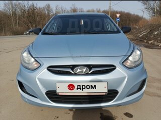 2013 Hyundai Solaris I, голубой, 680000 рублей, вид 3