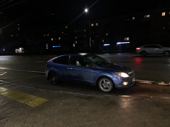 2008 Ford Focus II Рестайлинг, синий, 445000 рублей