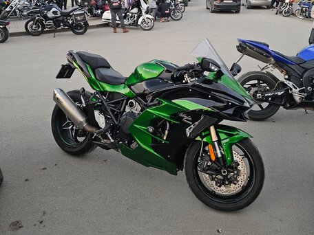 2018 Kawasaki Ninja H2 SX, зелёный, 1450000 рублей, вид 1
