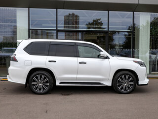2019 Lexus LX 570 III Рестайлинг 2, белый, 9150000 рублей, вид 4