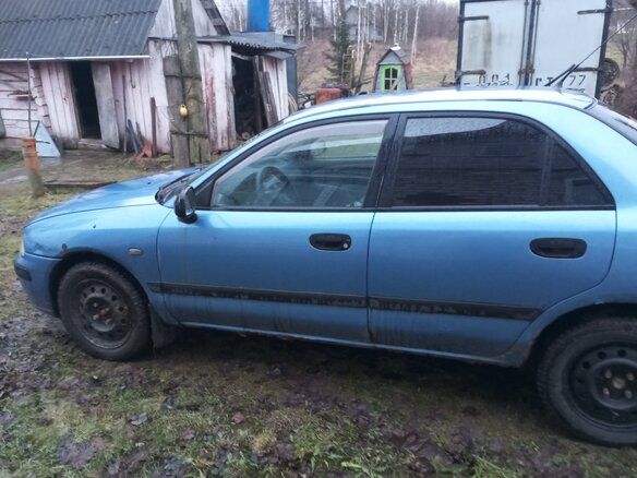 1999 Mitsubishi Carisma I Рестайлинг, синий, 250000 рублей - вид 8