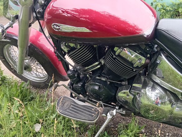 2003 Yamaha XVS400 Drag Star, красный, 390000 рублей - вид 9