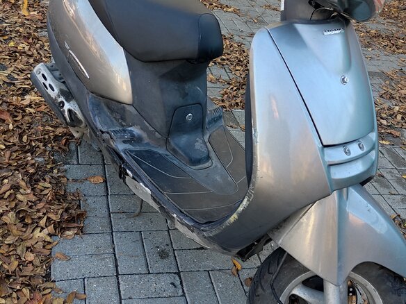 1998 Honda Lead 100, серебристый, 65000 рублей - вид 6