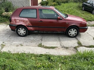 1997 Volkswagen Golf III, красный, 125000 рублей, вид 4