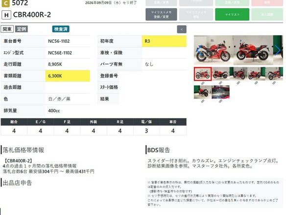 2021 Honda CBR 400R, красный, 699000 рублей - вид 7