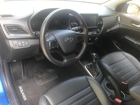 2020 Hyundai Solaris II Рестайлинг, синий, 1850000 рублей - вид 8