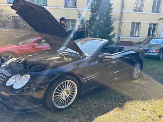 2002 Mercedes-Benz SL-Класс 500 5-speed V (R230), чёрный, 1900000 рублей, вид 5