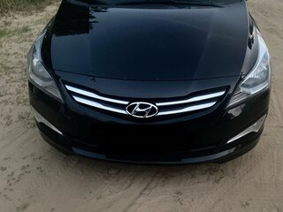 2015 Hyundai Solaris I Рестайлинг, чёрный, 1150000 рублей, вид 2