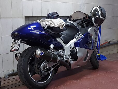 2000 Suzuki GSX 1300 R Hayabusa, синий, 650000 рублей, вид 1