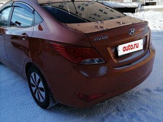 2015 Hyundai Solaris I Рестайлинг, оранжевый, 930000 рублей, вид 4