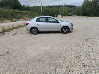 2014 Renault Logan II, серебристый, 520000 рублей, вид 3